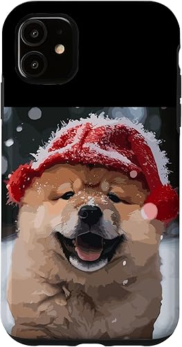 Miniatura 7 de iPhone XXS Chow Chow Puppy Dog Playing In Snow Christmas Case
