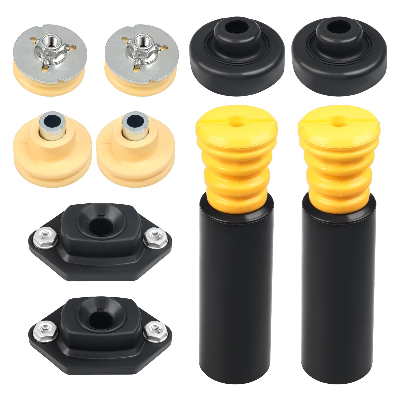 JDMON Rear Upper Lower Shock Absorber Mount and Bump Stops Kit