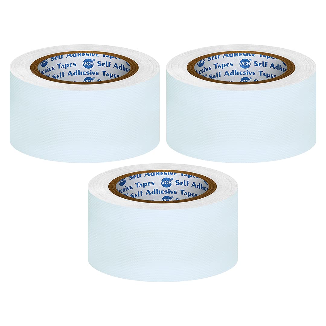 VCR White Duct Tape - 45 Meters in Length 48mm / 2" Width - 3 Rolls Per Pack - Strong Book Binding Tape - Waterproof Heavy Duty Duct Tape (B07ST1GDB1) Amazon Price History, Amazon Price Tracker