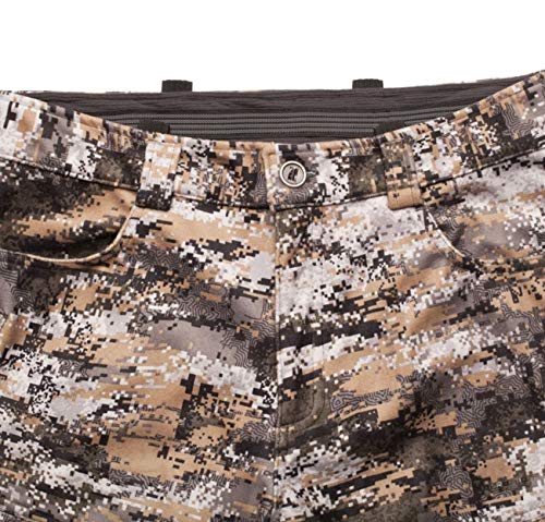 Huntworth Men's Mid Weight Soft Shell Fleece Hunting Pants, Disruption, XX-Large