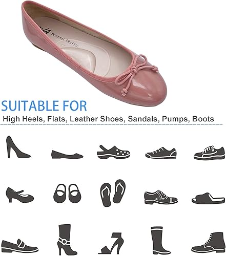 Miniatura 8 de 6 pares de cojines de soporte de arco de gel para hombres y mujeres, plantillas de zapatos para pies planos, insertos de arco reutilizables para