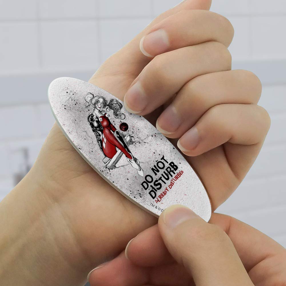 Harley Quinn Already Disturbed Double-Sided Oval Nail File Emery Board Set 4 Pack