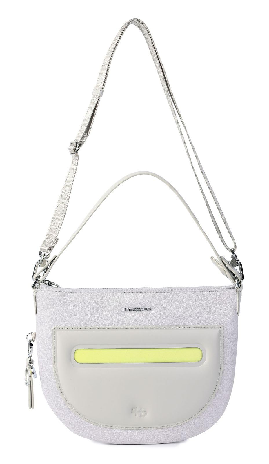 Hedgren Unisex's Bonbon, Steam Grey, Halfmoon Crossover L + RFID