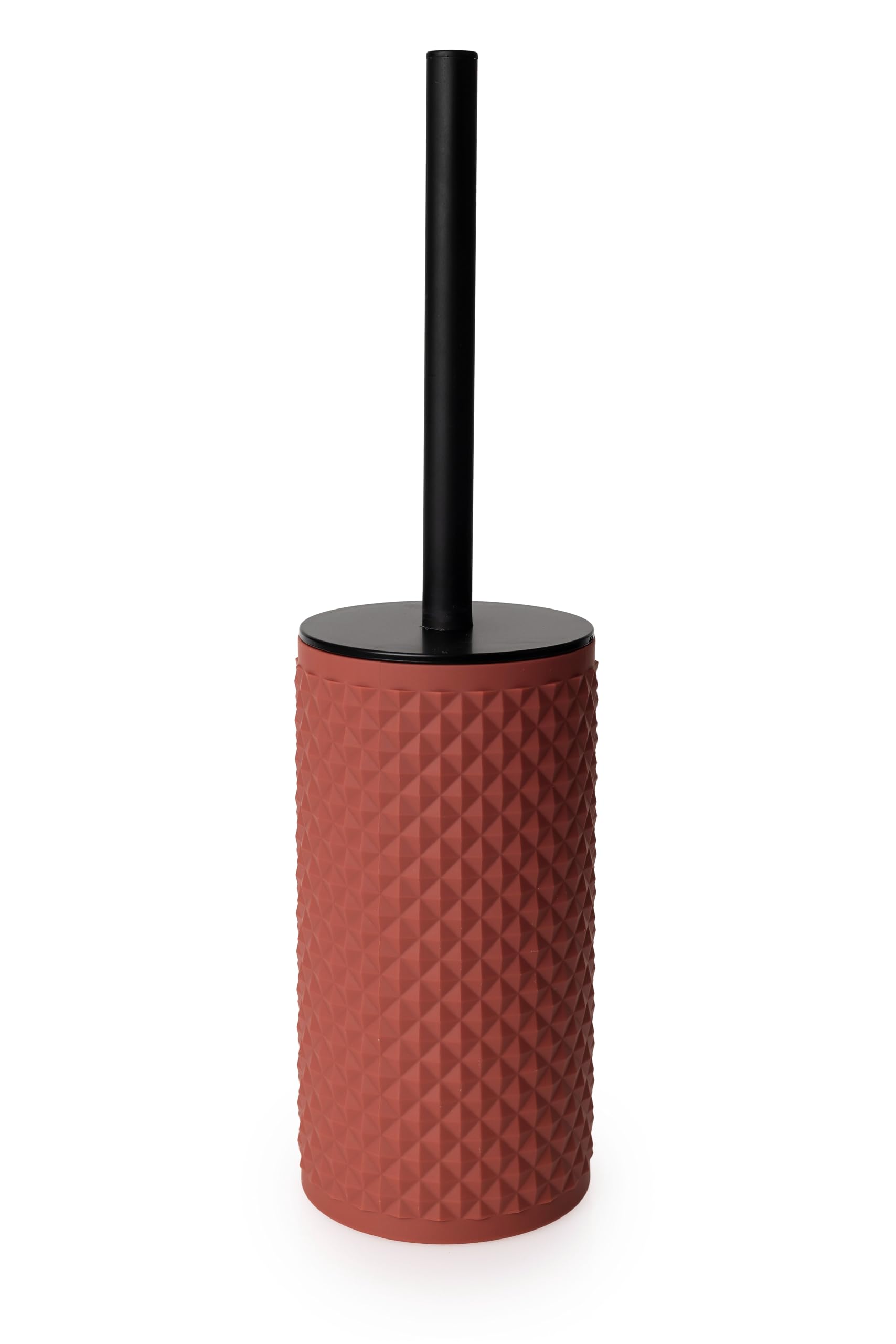 Blue Canyon Coral Figaro Toilet Brush & Holder (Coral)