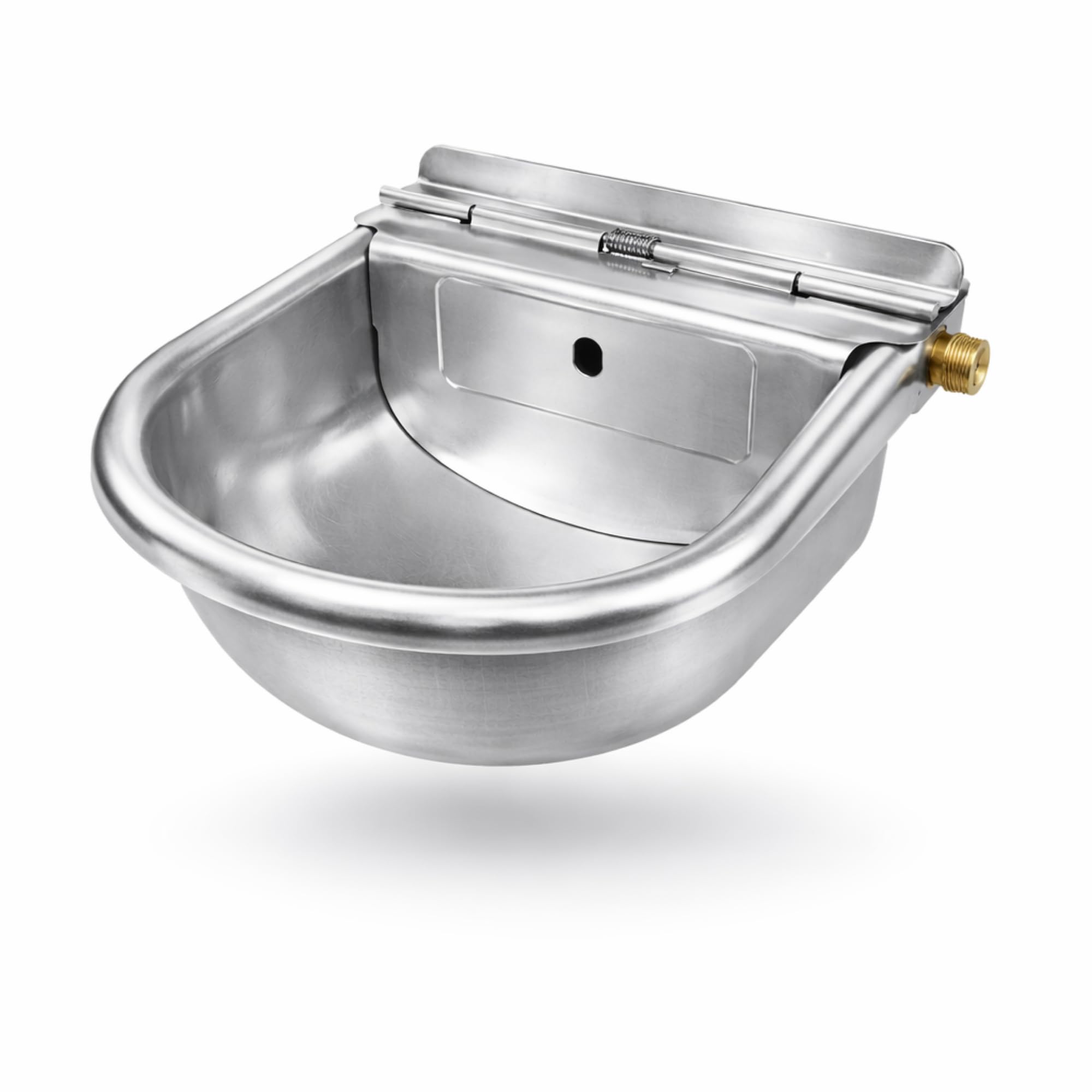 FN-Technik Bebedero flotante para caballos con juego de conexión para IBC Container INOX