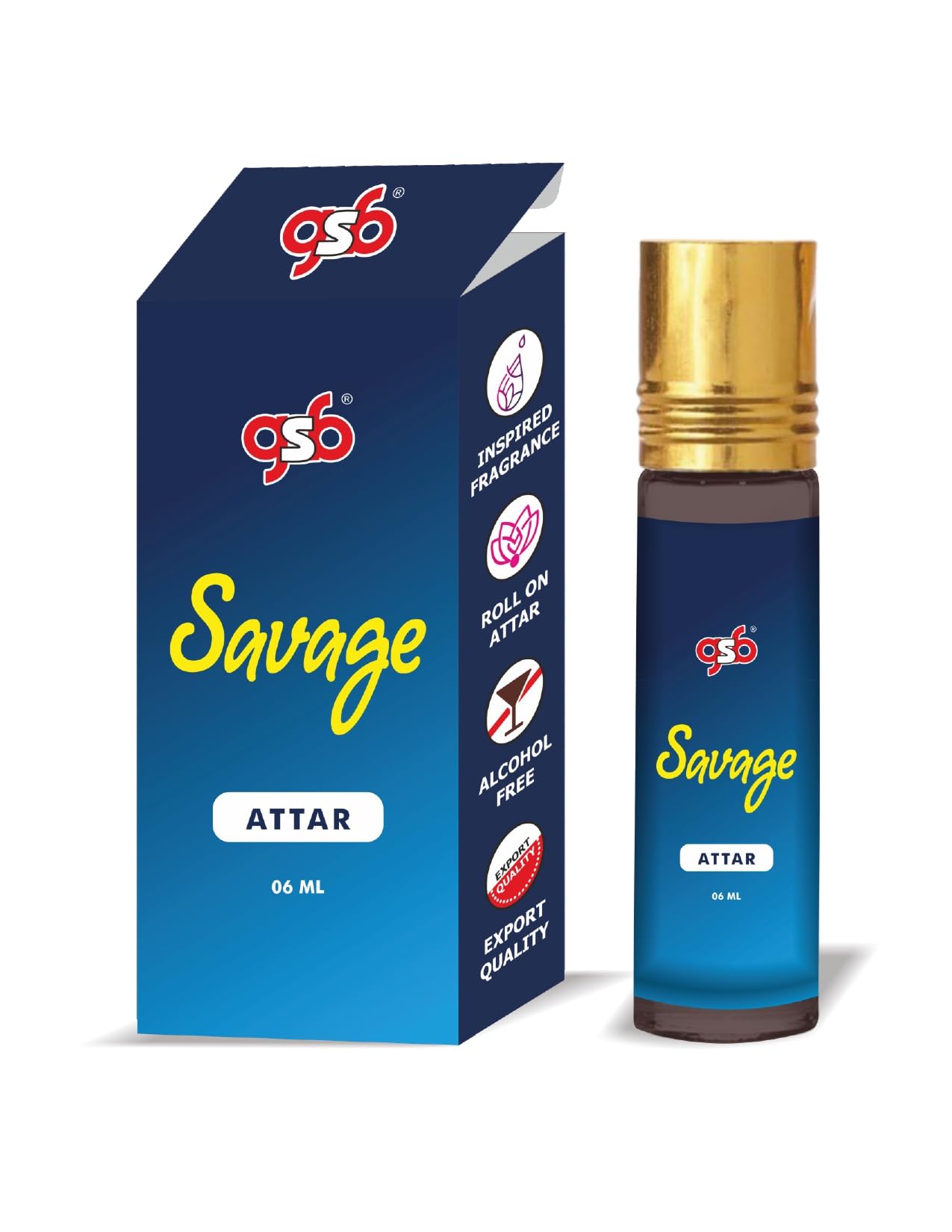 GSB Savage Attar Inspired From Doir Savage | Clone Fragrance | Designer Perfume Roll On | Alcohol Free | Long Lasting | Undiluted | Unisex | 6 ml-image-12