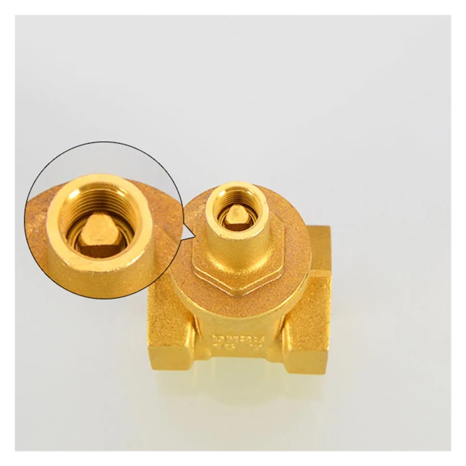 Miedziany zawór gilotynowy 1/2" 3/4" 1" DN15 DN20 DN25 do przełącznika wodomierza, adapter antykradzieżowy zawór nawadniający (bez klucza, G1 1)
