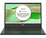Acer Chromebook 314 (CBOA314-1H-C32M) Laptop, 14" FHD Display, Intel Celeron N4500, 4 GB RAM, 128 GB SSD, Intel UHD Graphics, Google ChromeOS, QWERTZ-Tastatur, schwarz