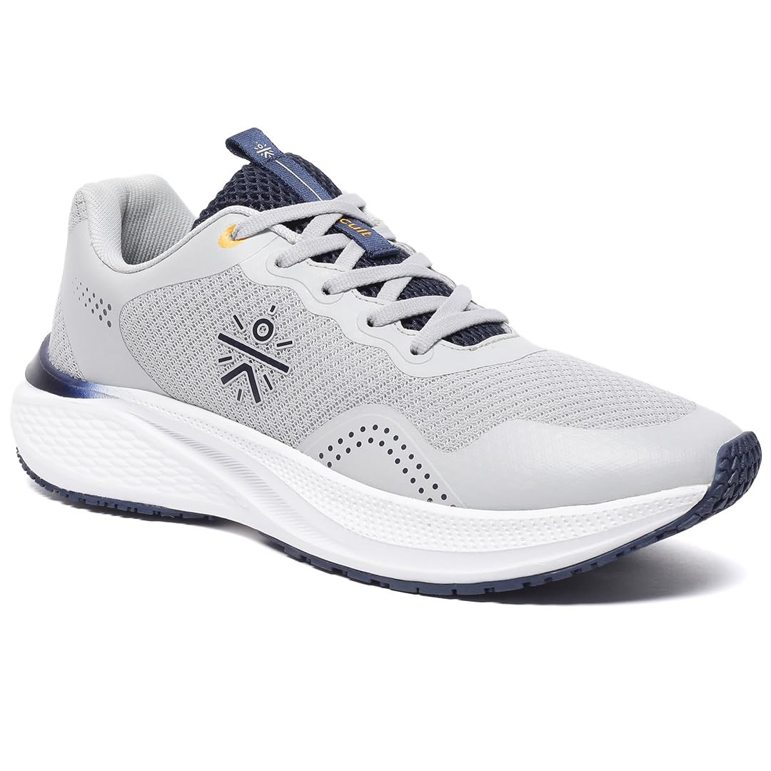Cult Mens DynoFlex Running Shoes, Breathable Mesh, Lightweight, Enhanced Cushioning, Anti Skid Outsole, Multi-Directional Flexibility, Sports Footwear for Men (CS704019UK6_Grey_UK6) (B0DG1X8NBV) Amazon Price History, Amazon Price Tracker