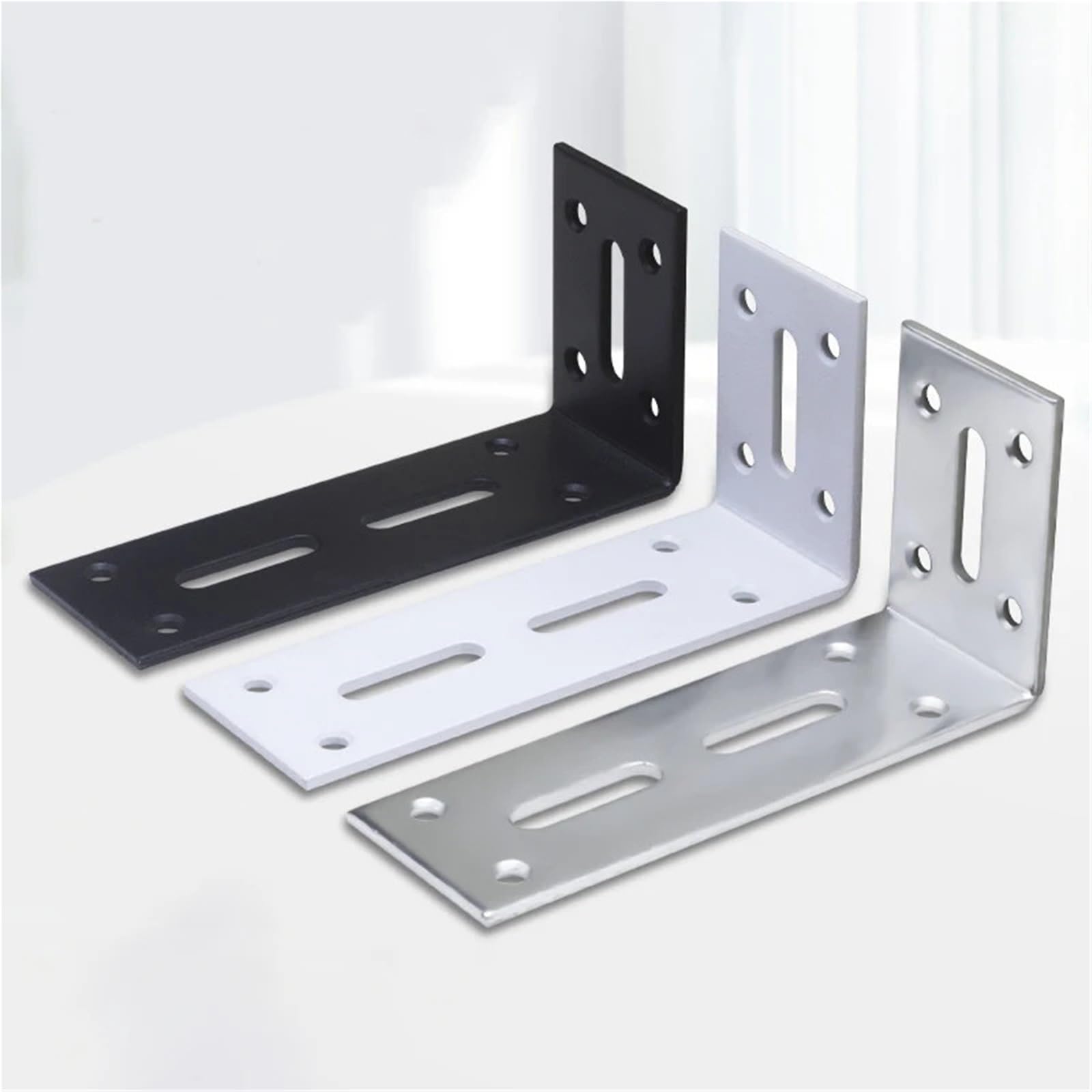 Soporte De Ángulo De 90 Grados De Acero Inoxidable, Soportes De Esquina, Sujetador De Junta, Muebles, Puertas, Gabinetes, Pantallas De Pared Con Tornillos