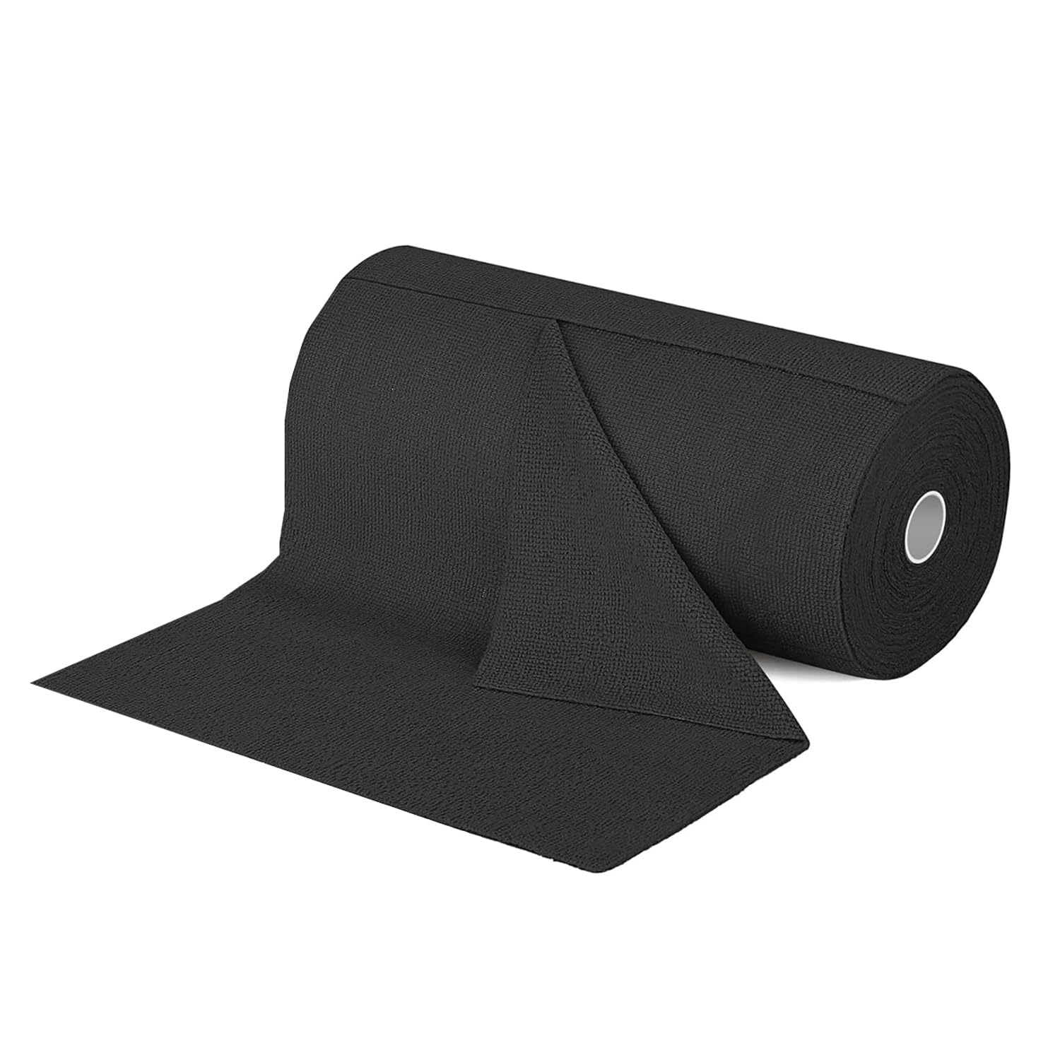 Jinavoty Microfiber Cleaning Cloth Roll, 30x30CM Tear Away Towels Washable Reusable Microfiber Towels Roll Soft Absorbent Kitchen Rag Cleaning Wipes for Kitchen House Car (Black, 50 sheets)