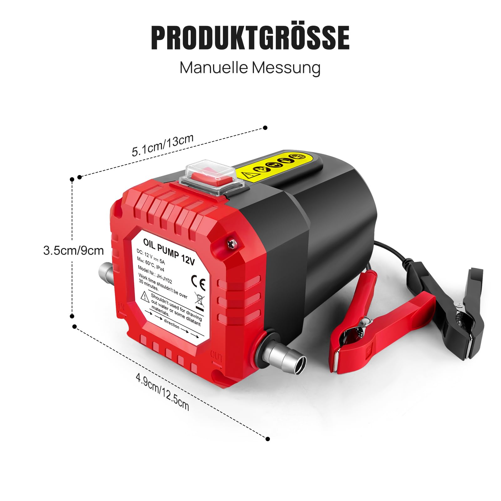 12V 100W Ölabsaugpumpe Benzin Diesel Heizöl Abzieher Transfer Auto Ölpumpe