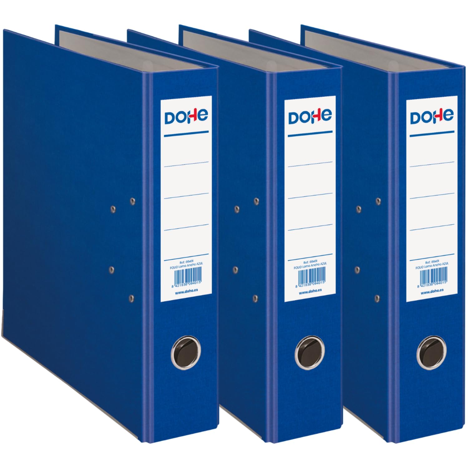 Raccoglitori 2 Anelli Ecologici - Pack Da 3, Capacità 520 Fogli, Dorso 7cm, Nero, Senza Plastica - Foto 4