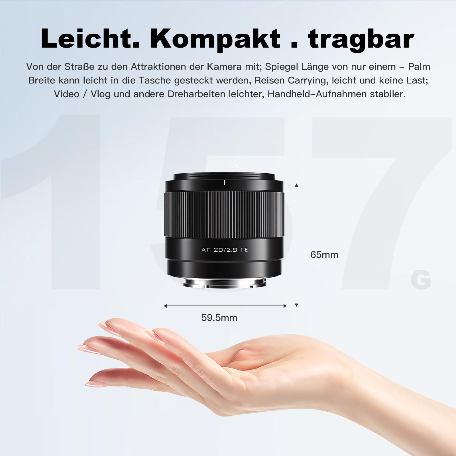 VILTROX 20 mm f2.8 FE, 20 mm f/2.8 e-Mount pełny format AF ultraszerokokątny obiektyw autofokus do Sony e Mount, Prime obiektyw szerokokątny a7cr a7cii a7c a6700 zv-e100 a6600 a6400 a7iv a7iii