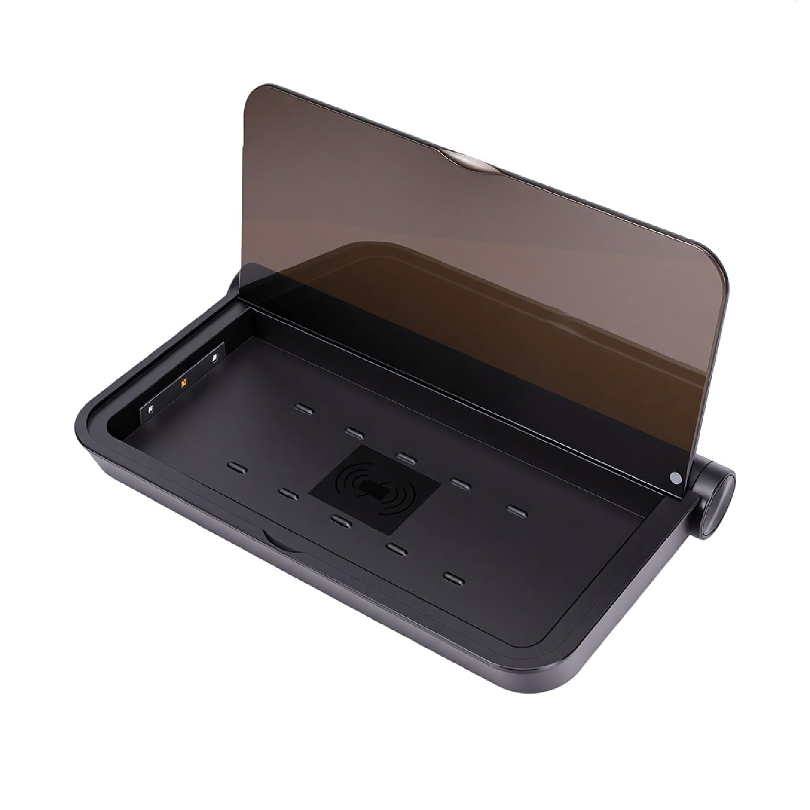 Cuifati Handy-Reinigungsbox, 15 W Schnelles Kabelloses Ladegerät für Smartphones Innerhalb von 7 Zoll, mit Schneller, Effektiver Reinigung (Black)