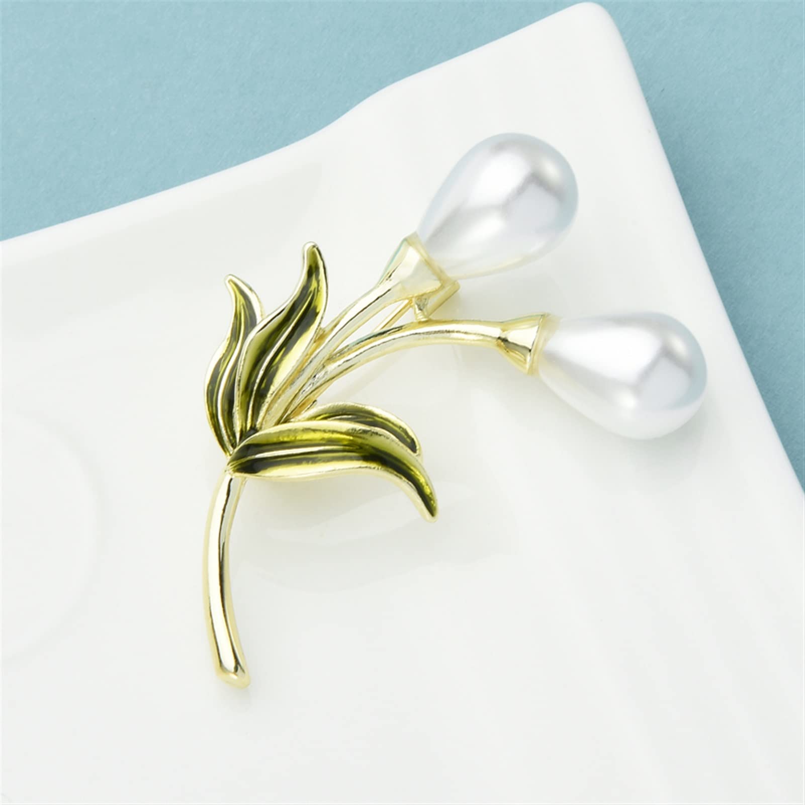 Brosche Pin Anstecknadel Schmuck Geschenke for Frauen Damen Modeaccessoires Blumenbrosche Damen Emaille Blatt Blumenbrosche Strickjacke Jacke Mantel Brosche Broschen & Anstecknadeln Abzeichen