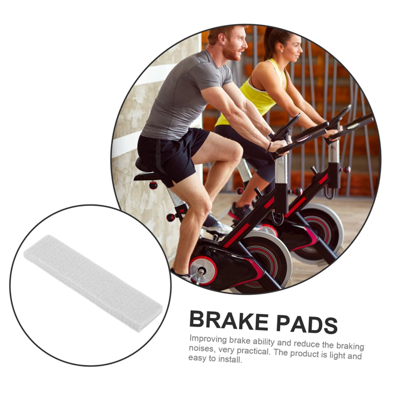 BESPORTBLE Pastiglie Resistenza Bici Feltro da Unitá per Freno 6 in Fitness Grande Protezione para Cerchi Allenamento Indoor