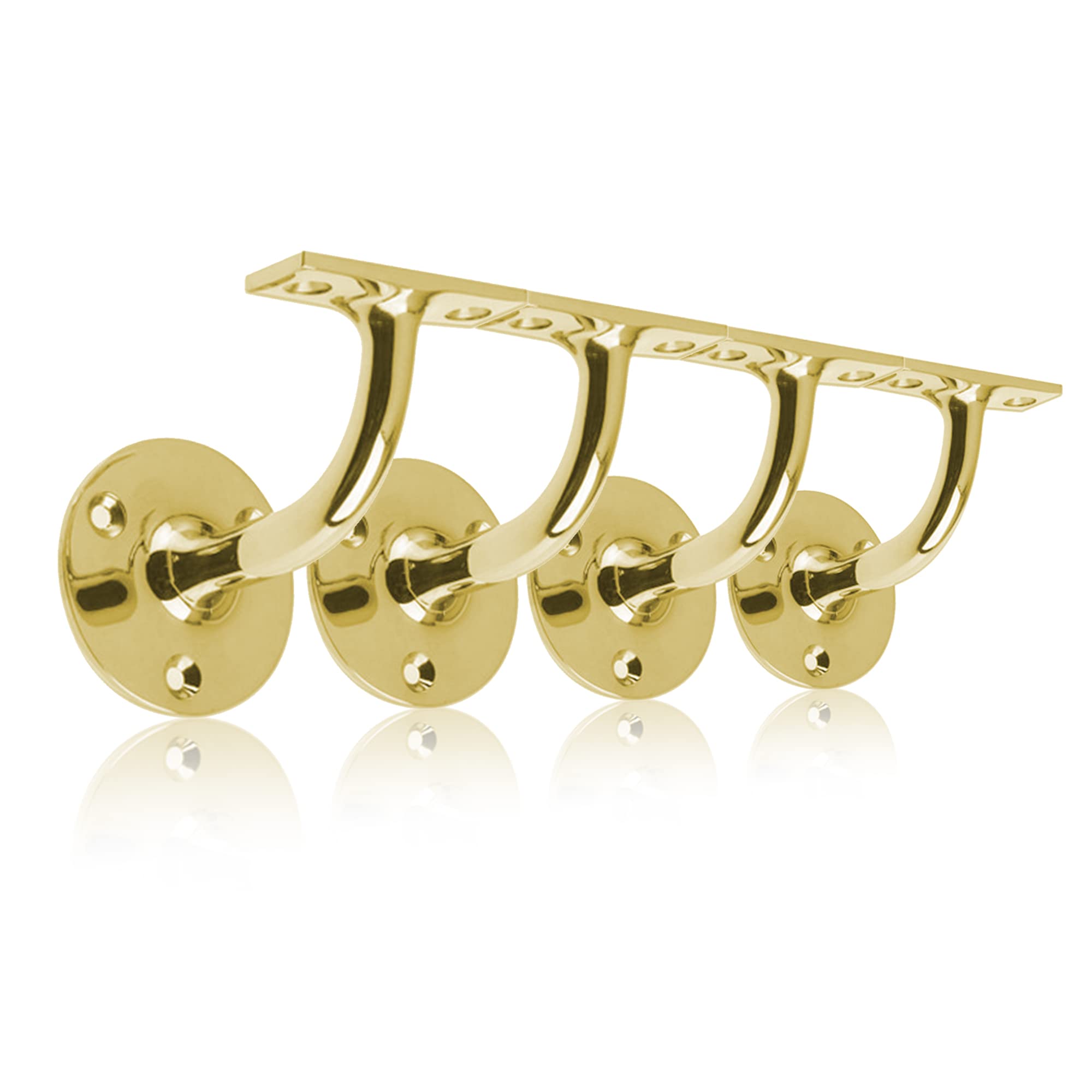 UAP Limited Uap Stair HandrailsBracketsSet Of 4Polished Brass from B&Q