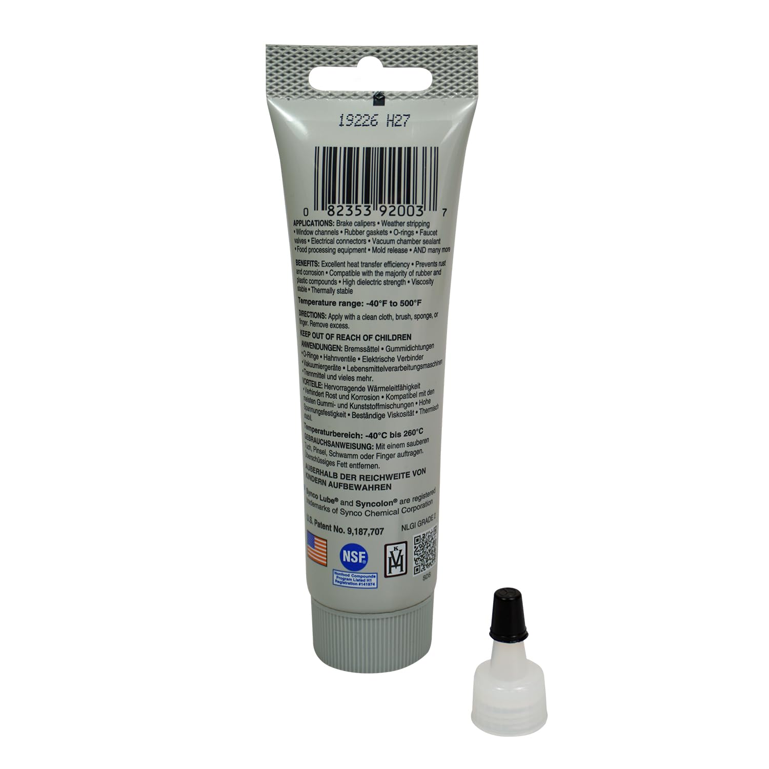 GRAXA LUBRIFICANTE DE SILICONE SUPER LUBE COM SYNCOLON (PTFE