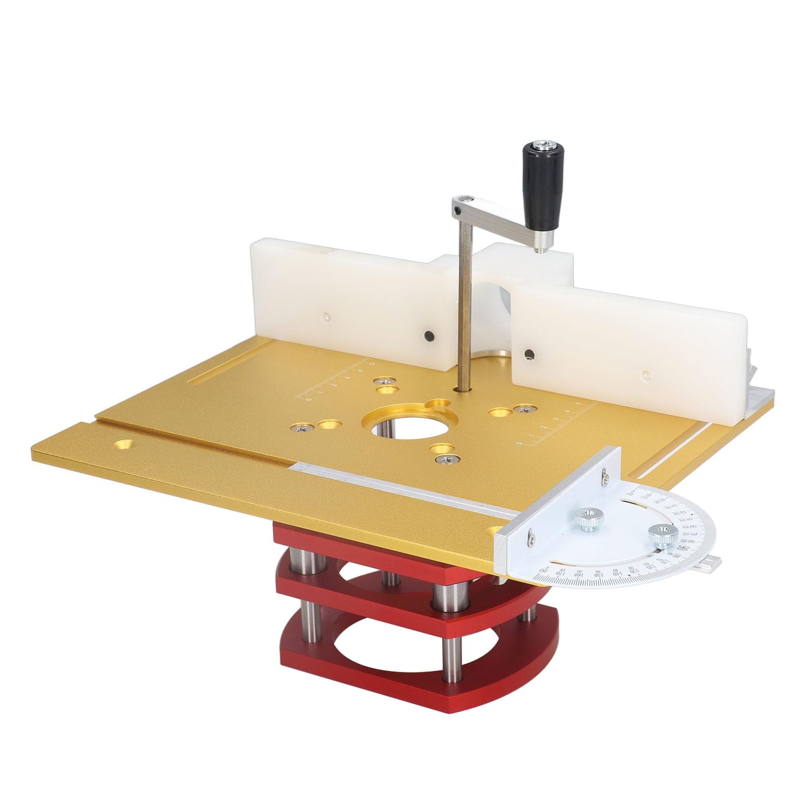 Tbest Kit Elevador de Router con Placa Base de Aluminio (GOLD)