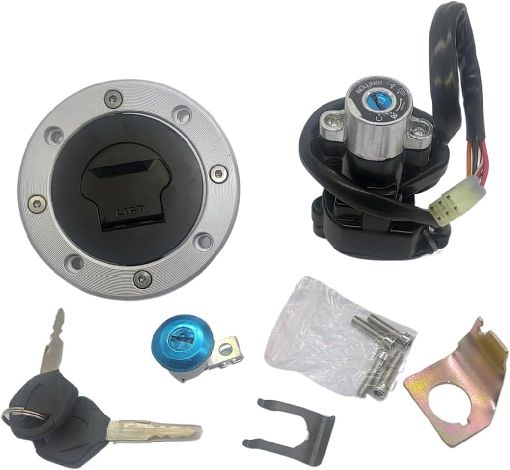 Ignition Switch Fuel Gas Tank Cap Cover Seat Lock Key Compatible For Suzuki GSXR600 GSXR750 GSX1400 GSXR1000