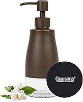 Vista 8 de Dispensador de Jabón Negro Gaussra con Posavasos y Adhesivos, Dispensador de Jabón para Cocina, Dispensador de Jabón de Manos para Baño, Dispensador