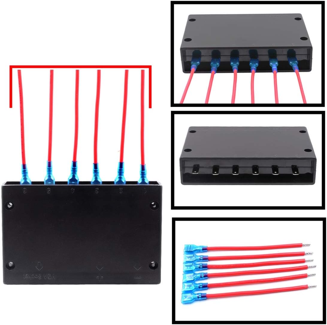 車の交換車のスイッチ 6ウェイスイッチタッチスクリーン多機能コンビネーションスイッチパネル用カーRVマリンボート