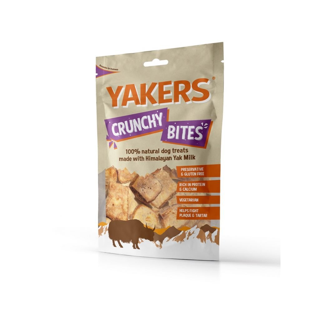Yakers Natural Dog Treats Crunchy Bites Dry Yak Milk, 70 g