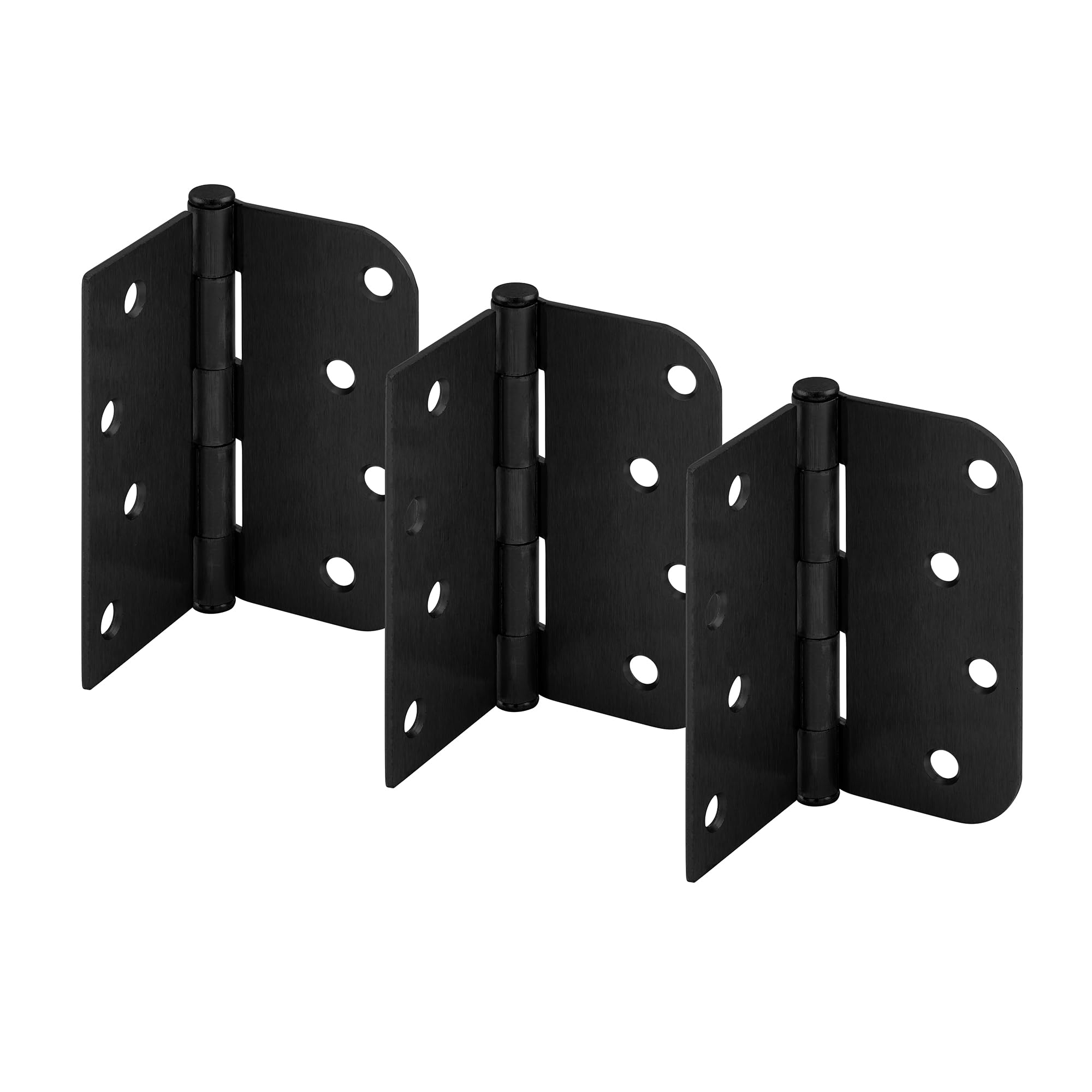 Charnières de porte 10,2x10,2 cm Prime-Line lot de 3 noir mat avec vis