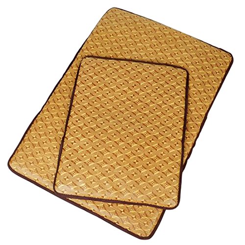 Glield Summer Bamboo Mat, Cooling Mat Bed for Dogs and Cats, Rectangle, S