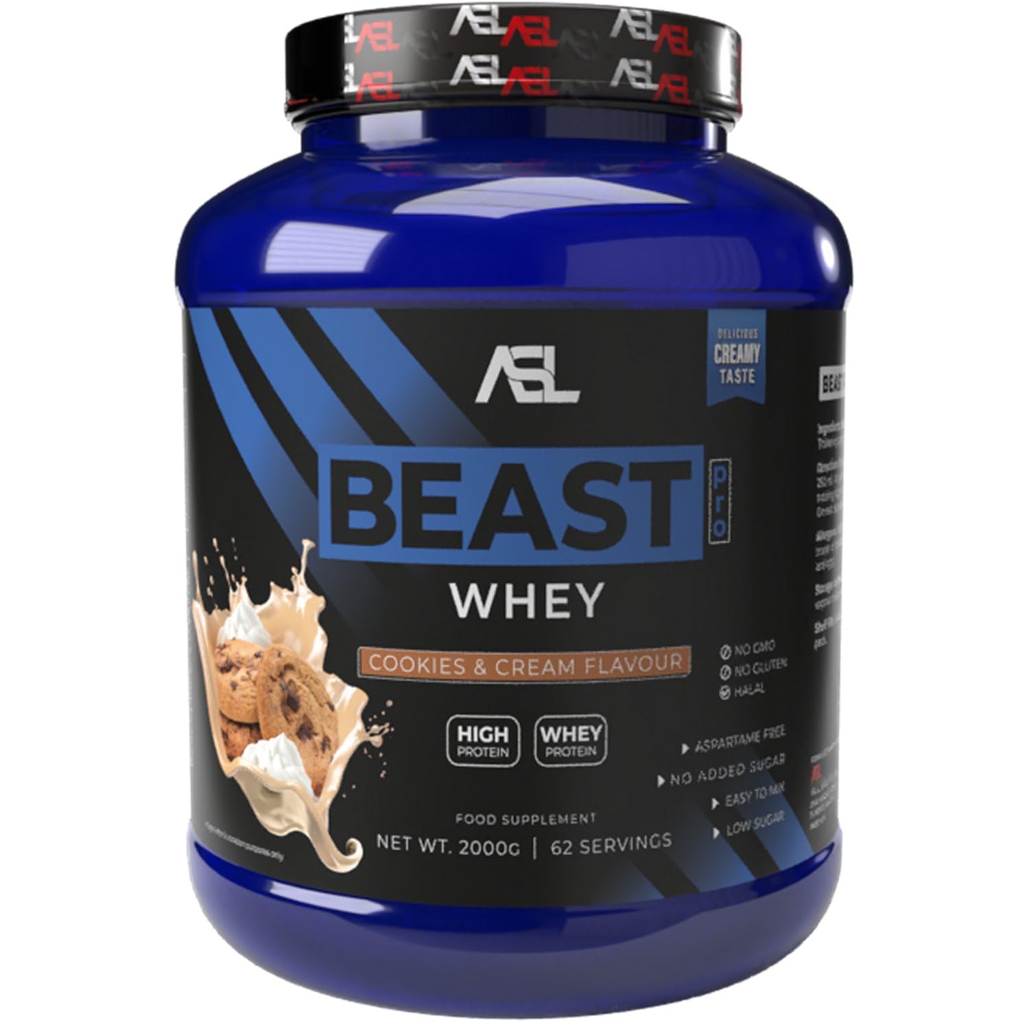 All sports lab Beast Pro Whey Cookie/Cream 2 kg
