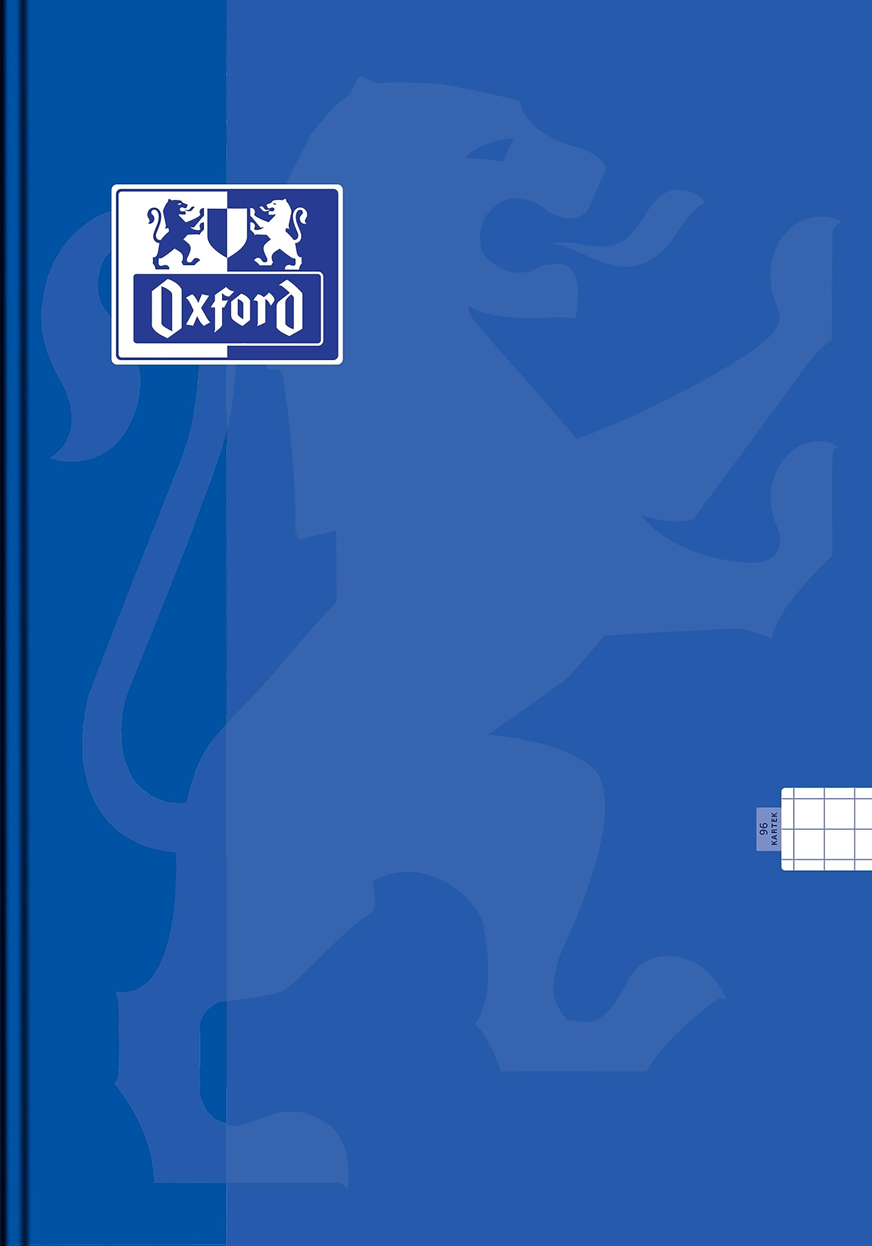 Oxford Notizbuch A4, 96 Blätter, Karo, 5 Stück-Packung Farbenmix