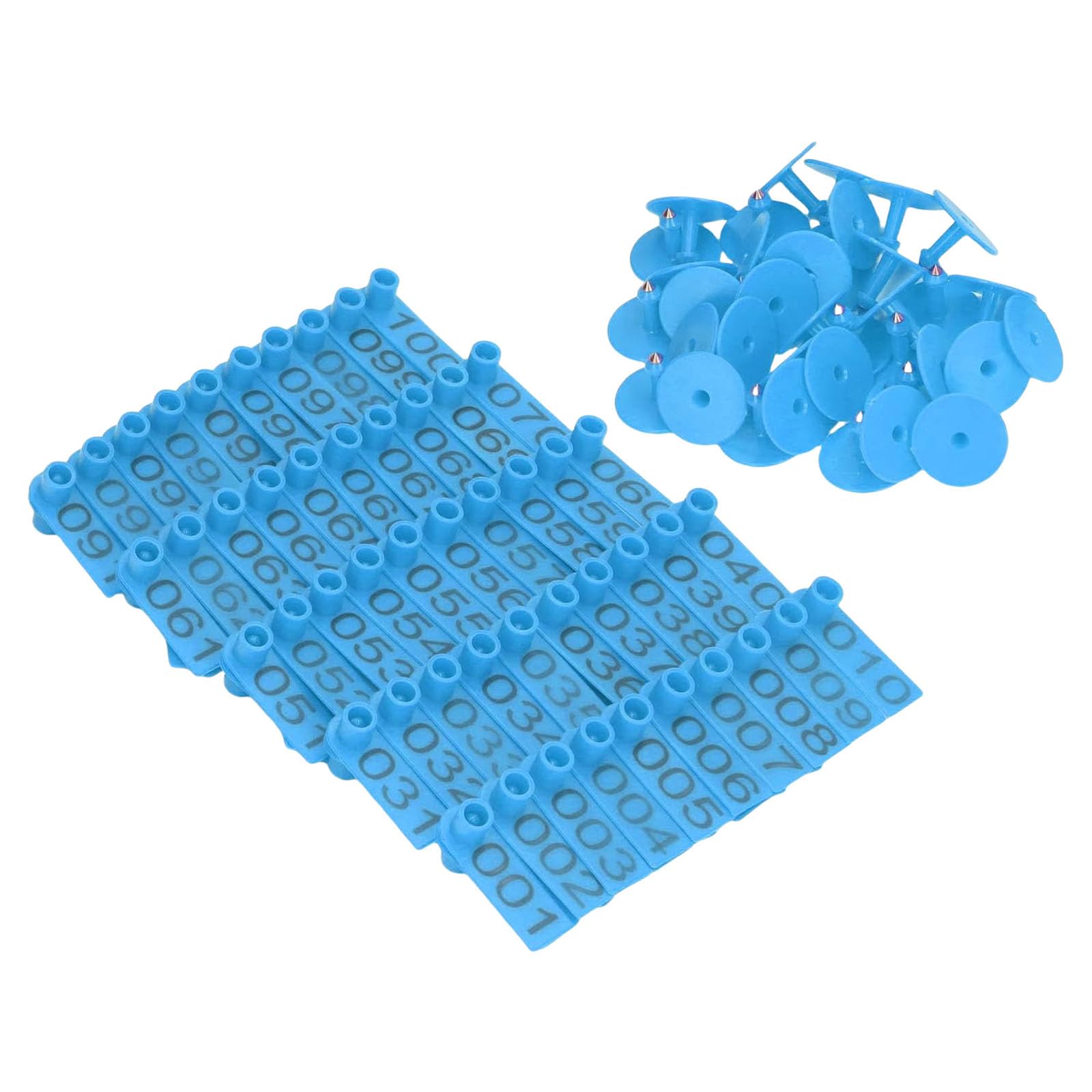 CHENZILIN 100pcs Numbered Livestock Earcon Accurate Livestock Identification Card for Other Farm Animals