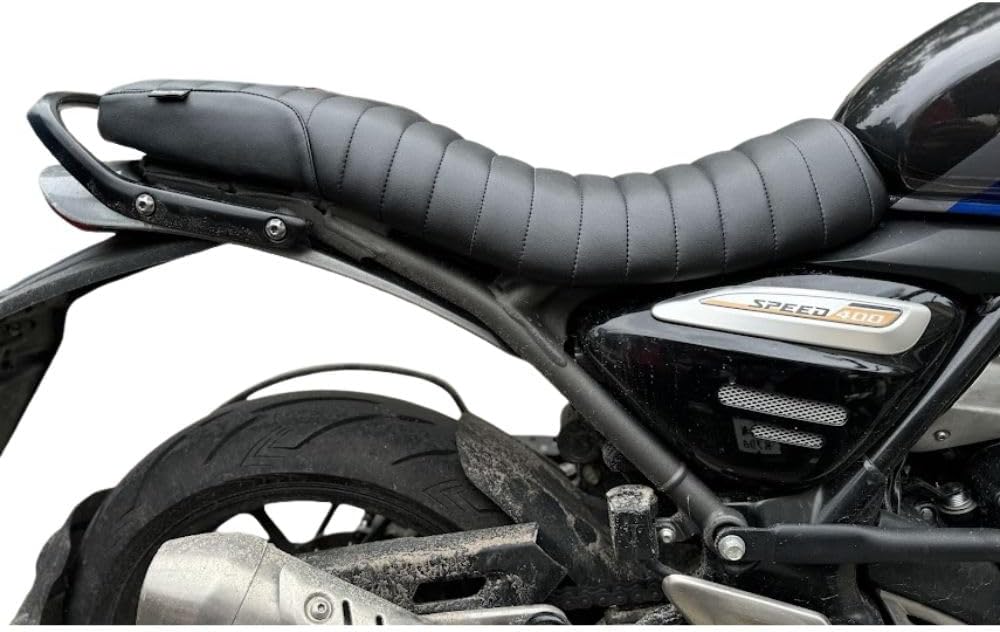Compatible with Speed 400 Comfortable Low Rider Seat – Best for Rider and Pillion (Plug & Play)
