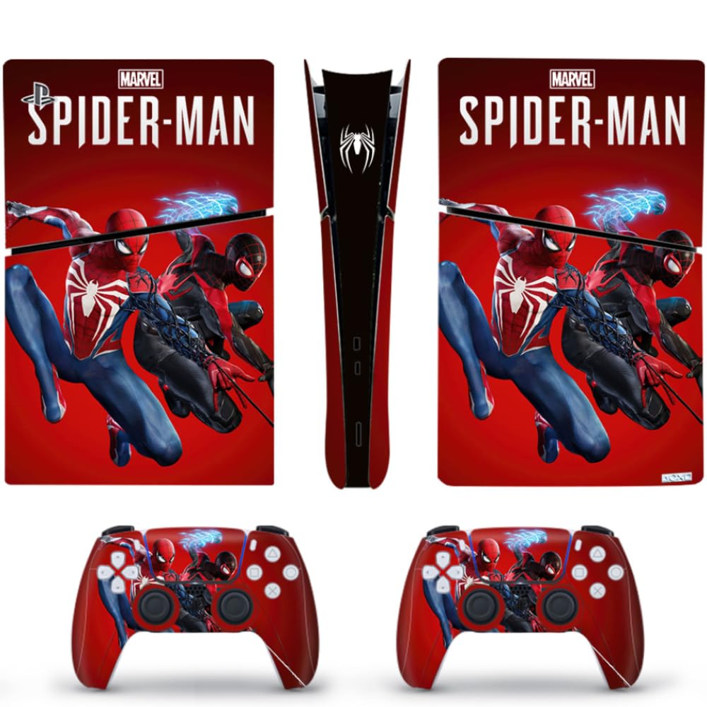 TCOS TECH PS5 Slim Digital Skin Protective Wrap Cover Vinyl Sticker Decals for PlayStation Slim 5 Digital Version Console PS5 Slim Sticker Skins for Console and 2 Controllers (Spider-Man 2) (B09WR2RQGH) Amazon Price History, Amazon Price Tracker