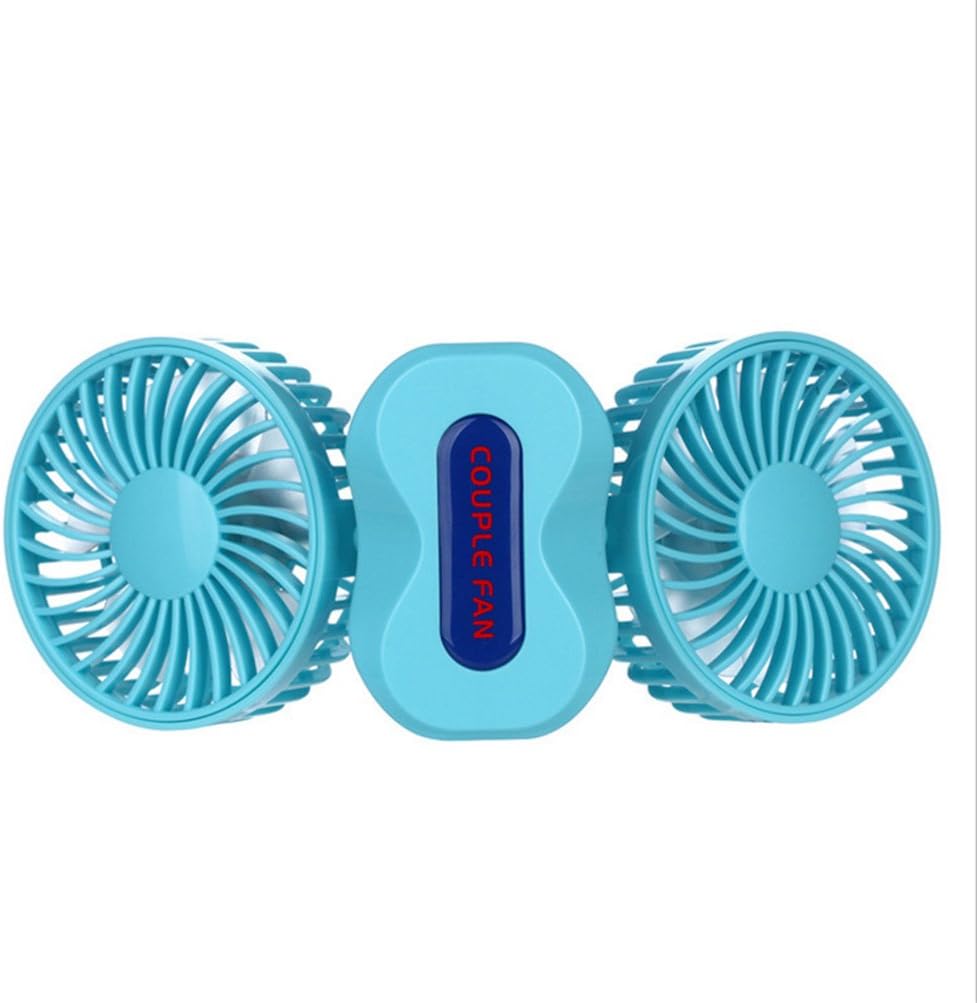 Soter 3-speed Mode Adjustable Usb Rechargable Smart Portable Multifunction Fan (blue)