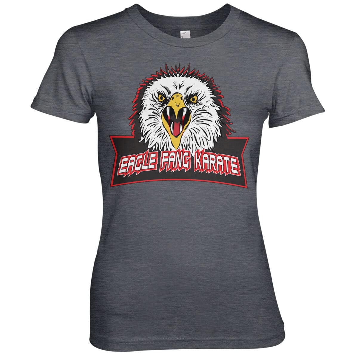 Officially Licensed Eagle Fang Karate Women T-Shirt (Dark-Heather), Small