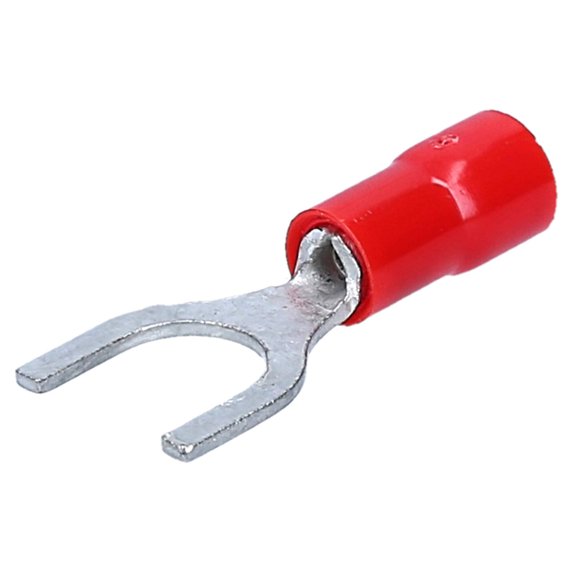 Kalitec - 360 Terminales de Cable Horquilla Aislados, M4-M8, 0,25-6 mm² | Conector de crimpado de cobre para instalaciones eléctricas en coche y hogar. Terminales de presión de alta conductividad.