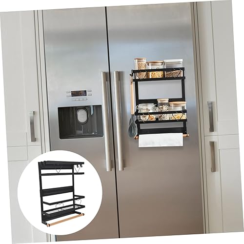Miniatura 8 de Organizador de especias para nevera, soporte magnético para refrigerador, estante organizador de especias, estante colgante para refrigerador,