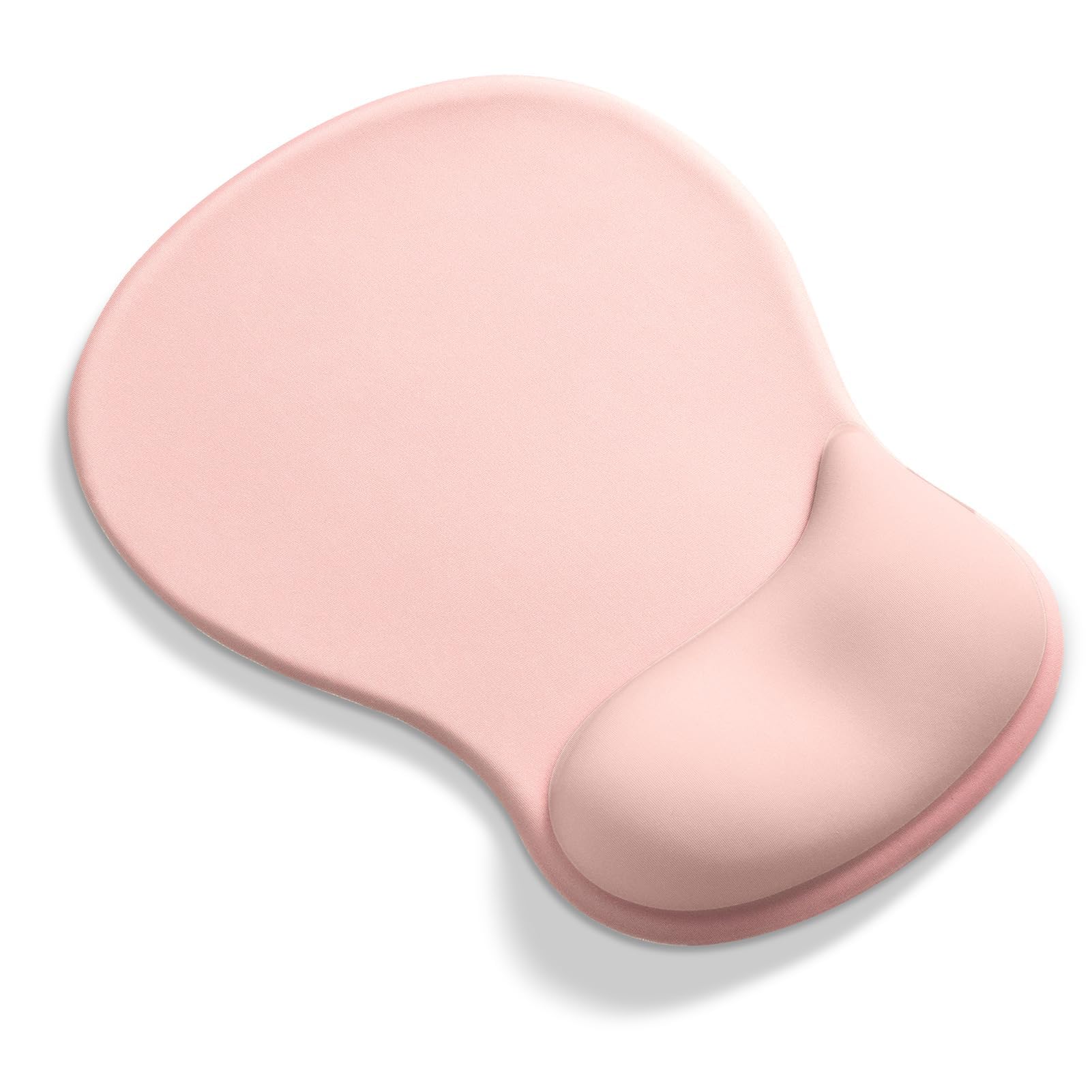 AOKSUNOVA Alfombrilla de ratón ergonómica con Almohadilla de Gel para ratón con reposamuñecas para Oficina y Juegos, Color Rosa