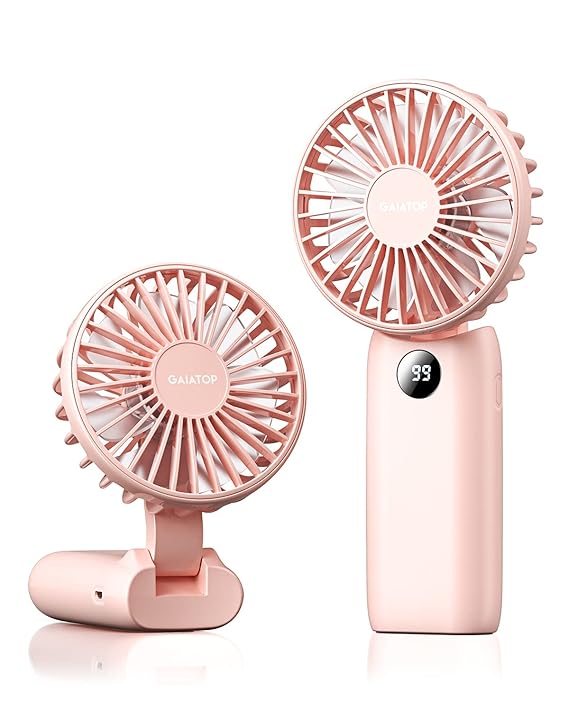 Gaiatop Handheld Mini Portable Fan, Hand & Desk Fan, 4000 mAh