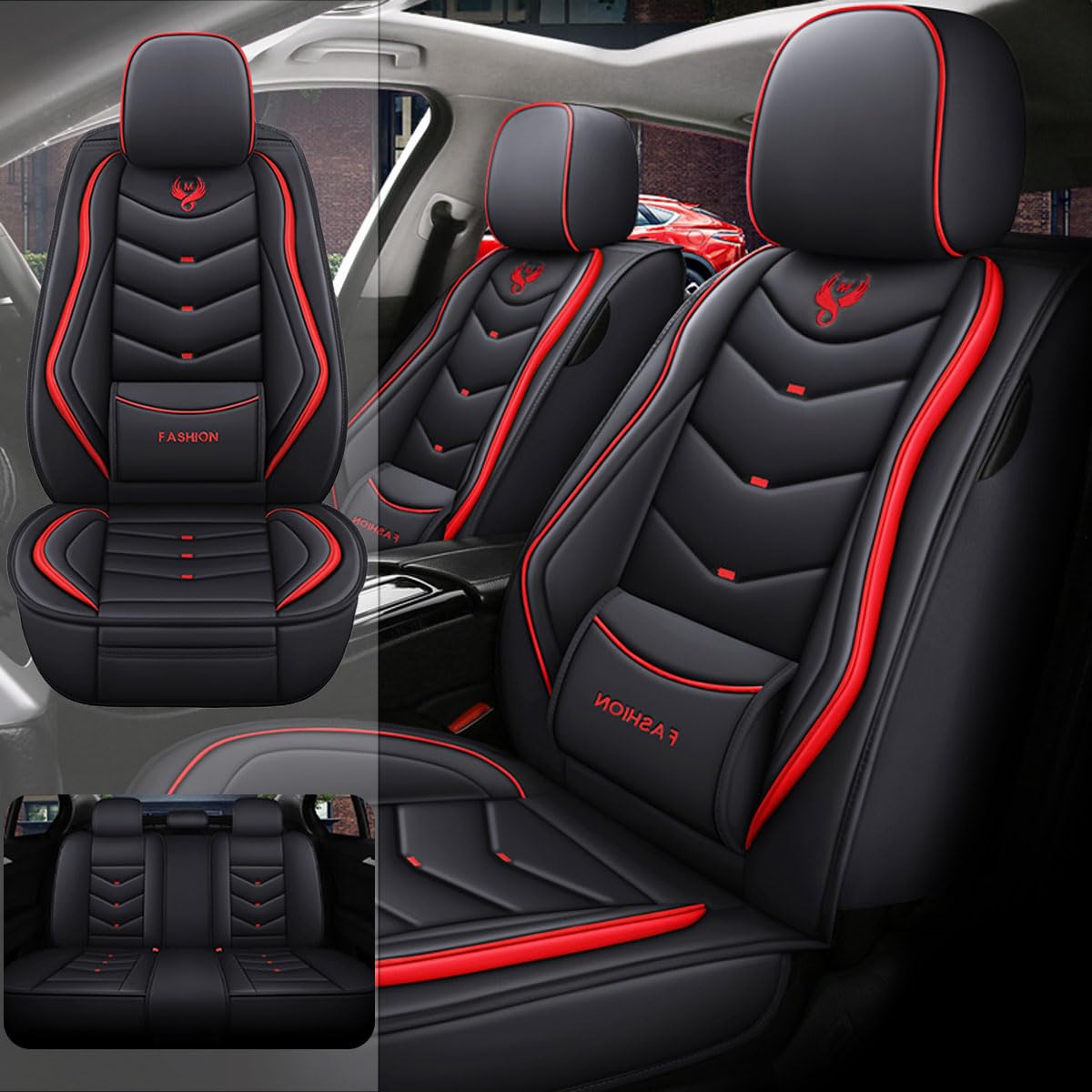 Car Seat Cover for Hyundai Santa Cruz 2022-2026 Waterproof and Dustproof Faux Leather Airbag Compatible Cushion Protectors Guards