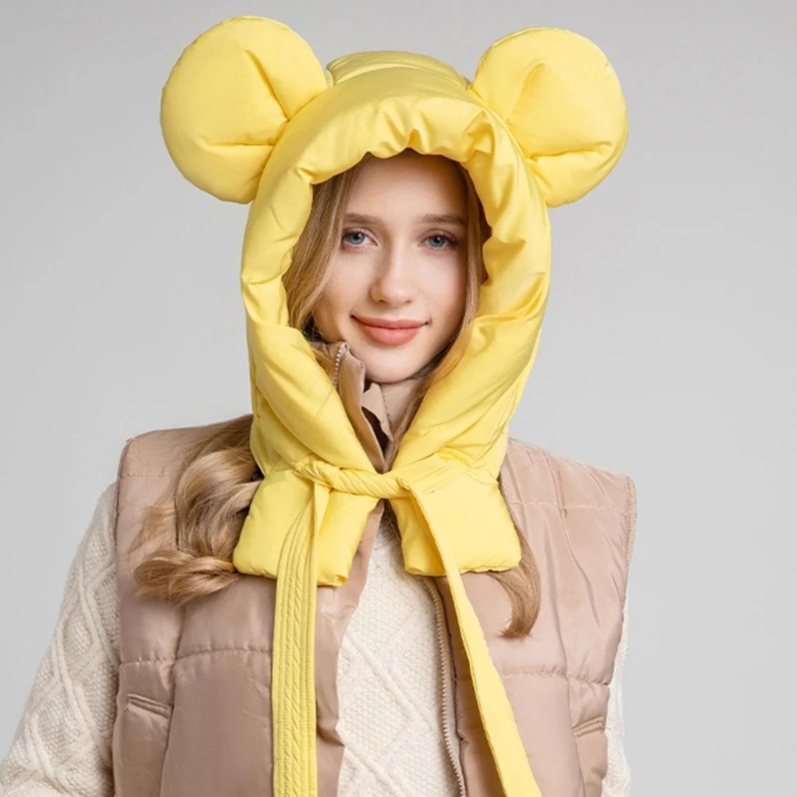 Czapki Czapki Skullies Czapki Beanie Panda Ucho Wyściełana Czapka Jesień Zima Ciepła Czapka Wiatroszczelna Kobiety Ochrona uszu Czapka Zimowe Nakrycia Głowy dla kobiet i dziewcząt