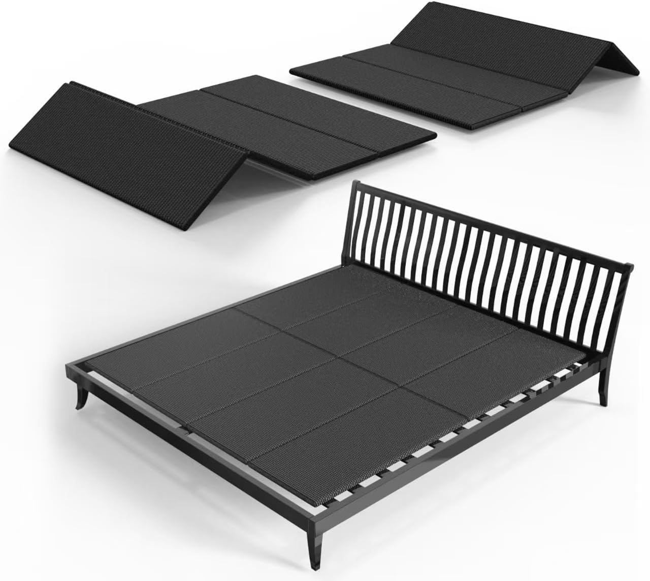 Imperius Low Profile Bed Support,Large Double Bed 10mm Bunkie Board, Folding Spring Box, Full Size 54x75''No Assembly Required