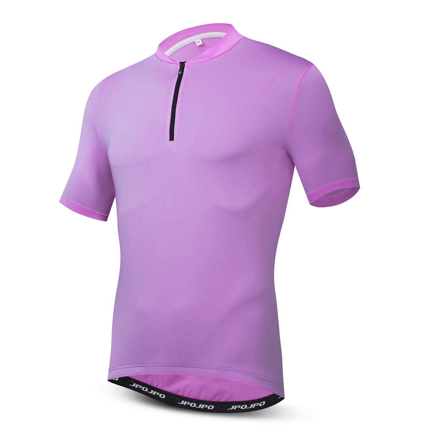 JPOJPO Men's Cycling Bike Jersey Short Sleeve 3 Rear Pockets Breathable Biking Shirt Quick Dry S-3XL Purple