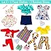 Ecore Fun 18 Inch Doll Clothes Outfits Lot 8 = 6 Daily Clothes + 2 Random Shoes for 18 Inch Girl Doll Accessories