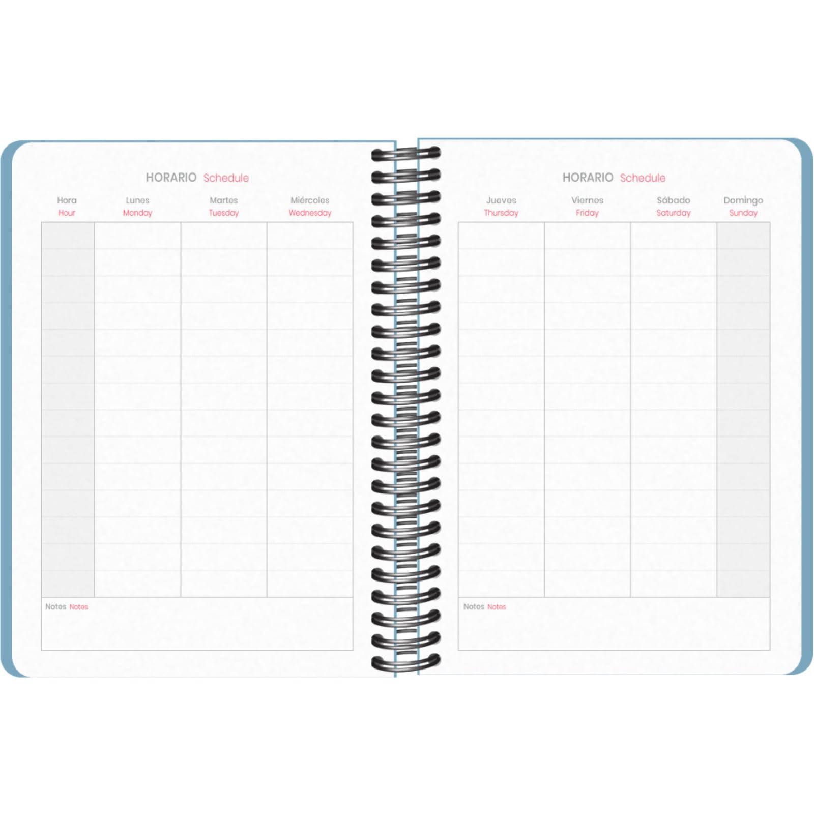 Dohe, School Planner 2025 2026, Week to View, A5 Size (15x21 cm), Spanish and English, September to June - Image 3