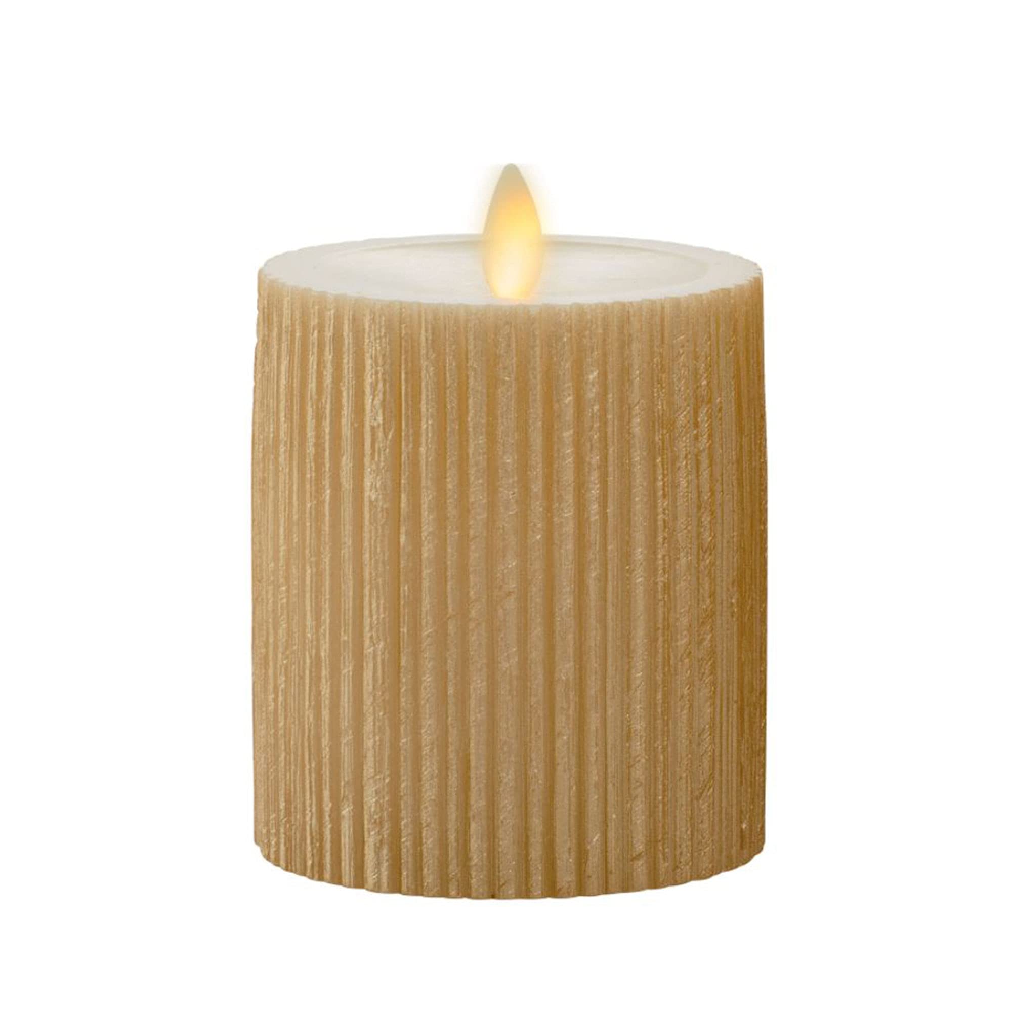 Buy Luminara Flameless LED Candle (3.25x4.5) with Embossed Metallic