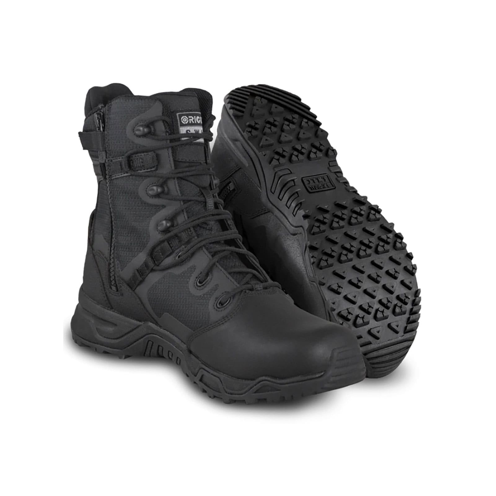 Original S.W.A.T. Alpha Fury 8" Side Zip Leather Toe mens Outdoors Equipment