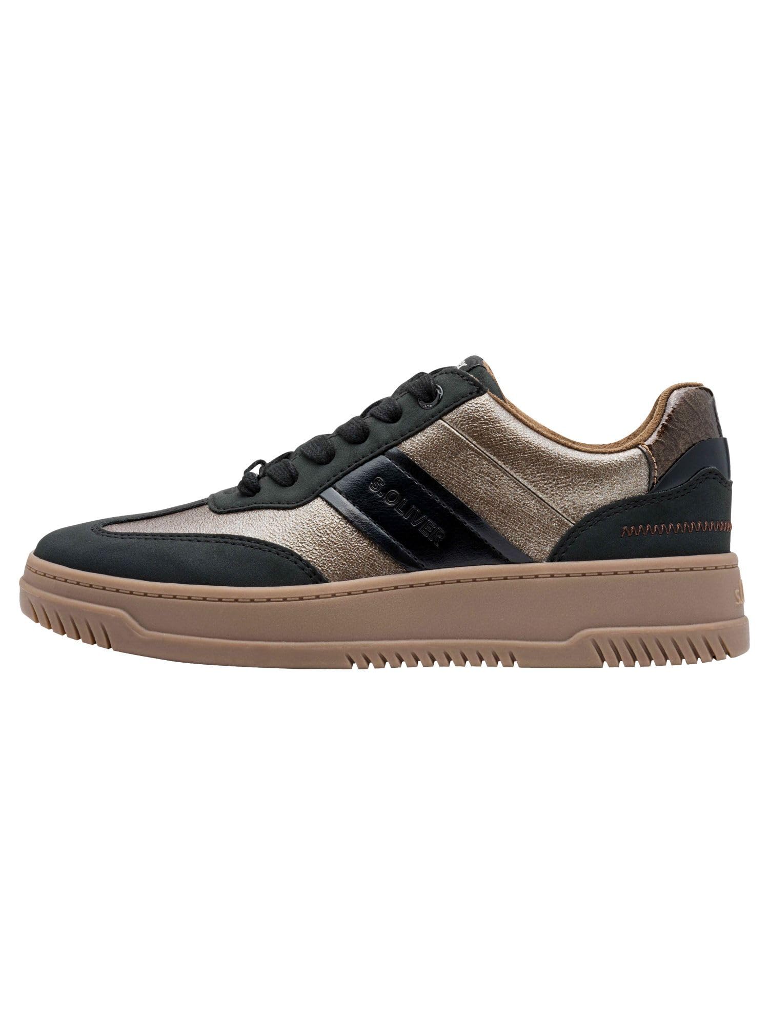 s.Oliver Women's Low 5-23623-43 Trainers, Black Comb, 37 EU, Black (Black Comb), 5 UK